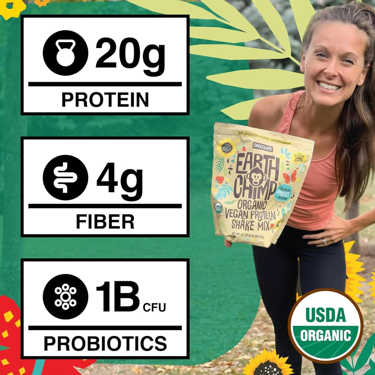 Organic Vegan Protein Powder with Probiotics A71458