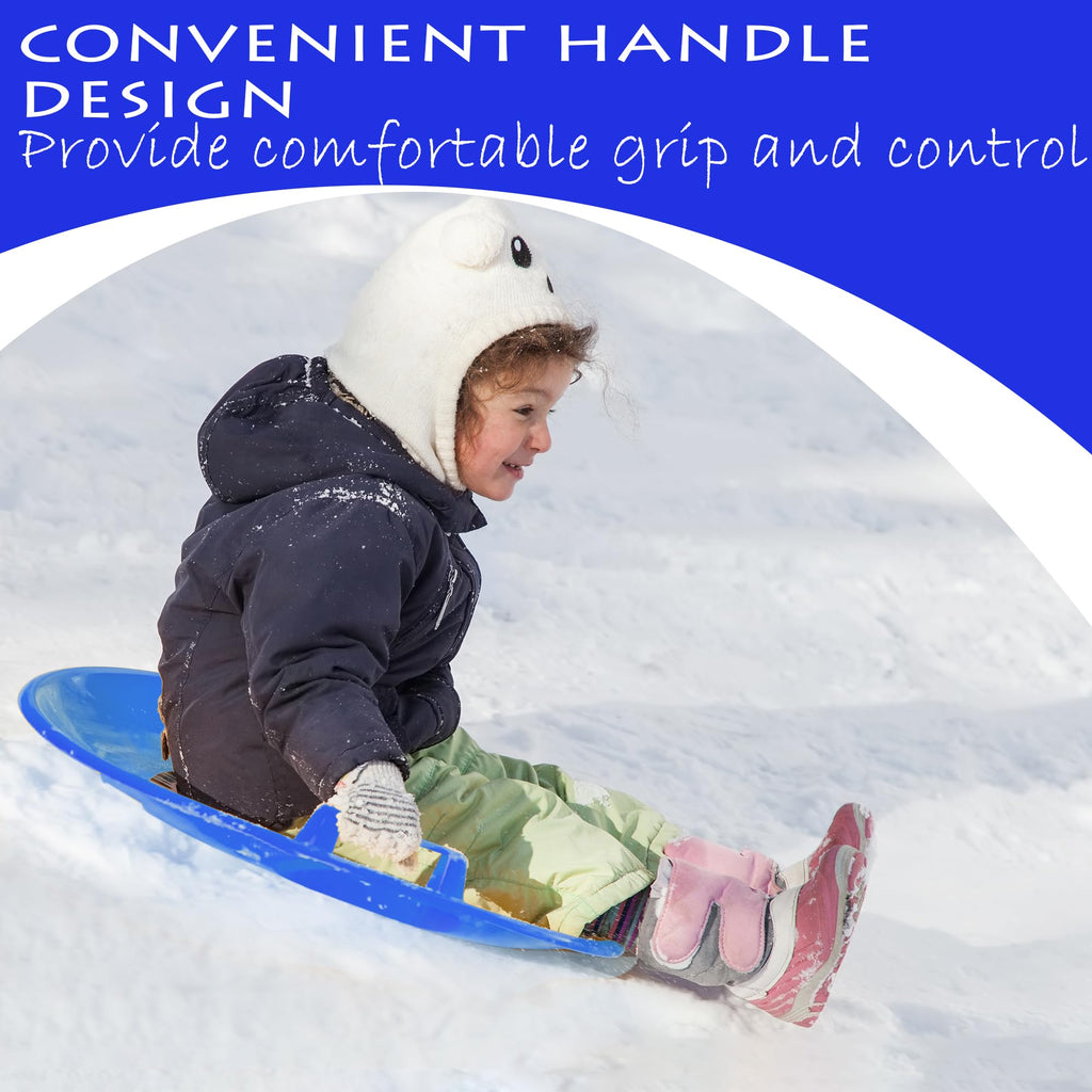 Heavy-Duty Cold Resistant Plastic Snow Sled with Handles L731