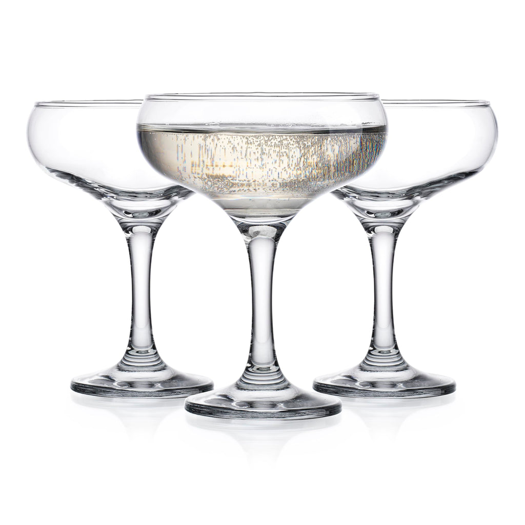 9.5 oz Coupe Cocktail Glasses Set 6 Pcs W62085