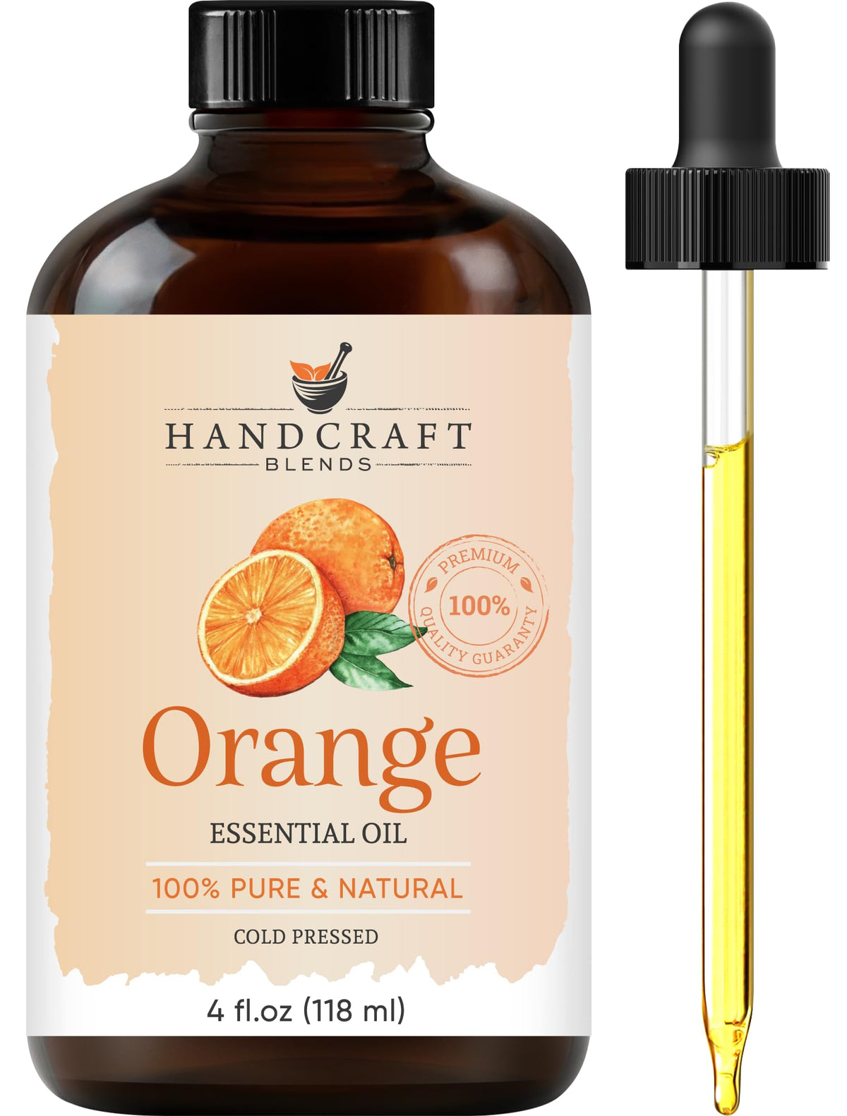 100% Pure & Natural Orange, Lavender, Peppermint Essential Oil Blend 4 Fl. Oz I172