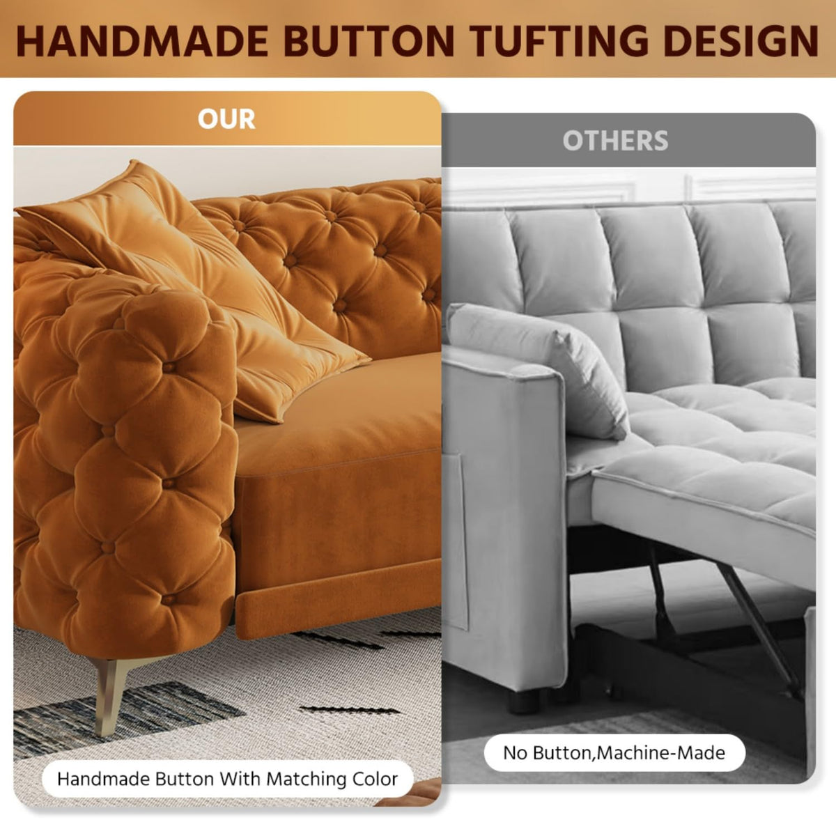 Convertible Sleeper Sofa with Ottoman L106022