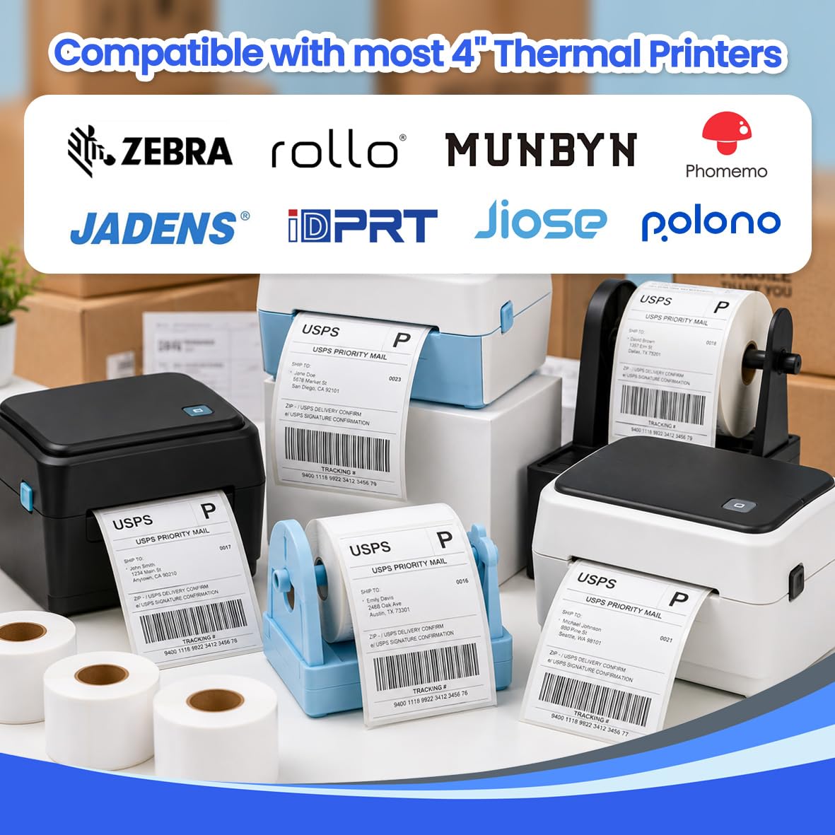 4x6 Thermal Shipping Labels Roll, 900 Labels I24460