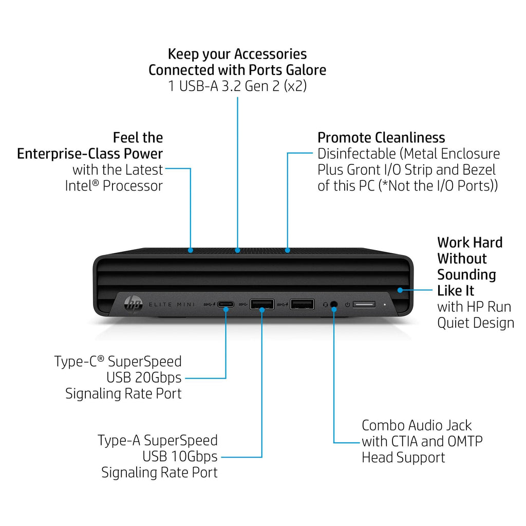 Mini PC Desktop Computer, Intel Core i5-14500, 16GB DDR5 RAM, 512GB SSD, Keyboard & Mouse Included, Windows 11 Pro W92452
