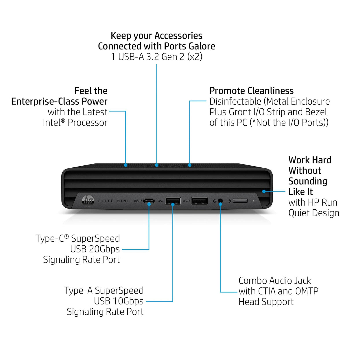 Mini PC Desktop Computer, Intel Core i5-14500, 16GB DDR5 RAM, 512GB SSD, Keyboard & Mouse Included, Windows 11 Pro W92452