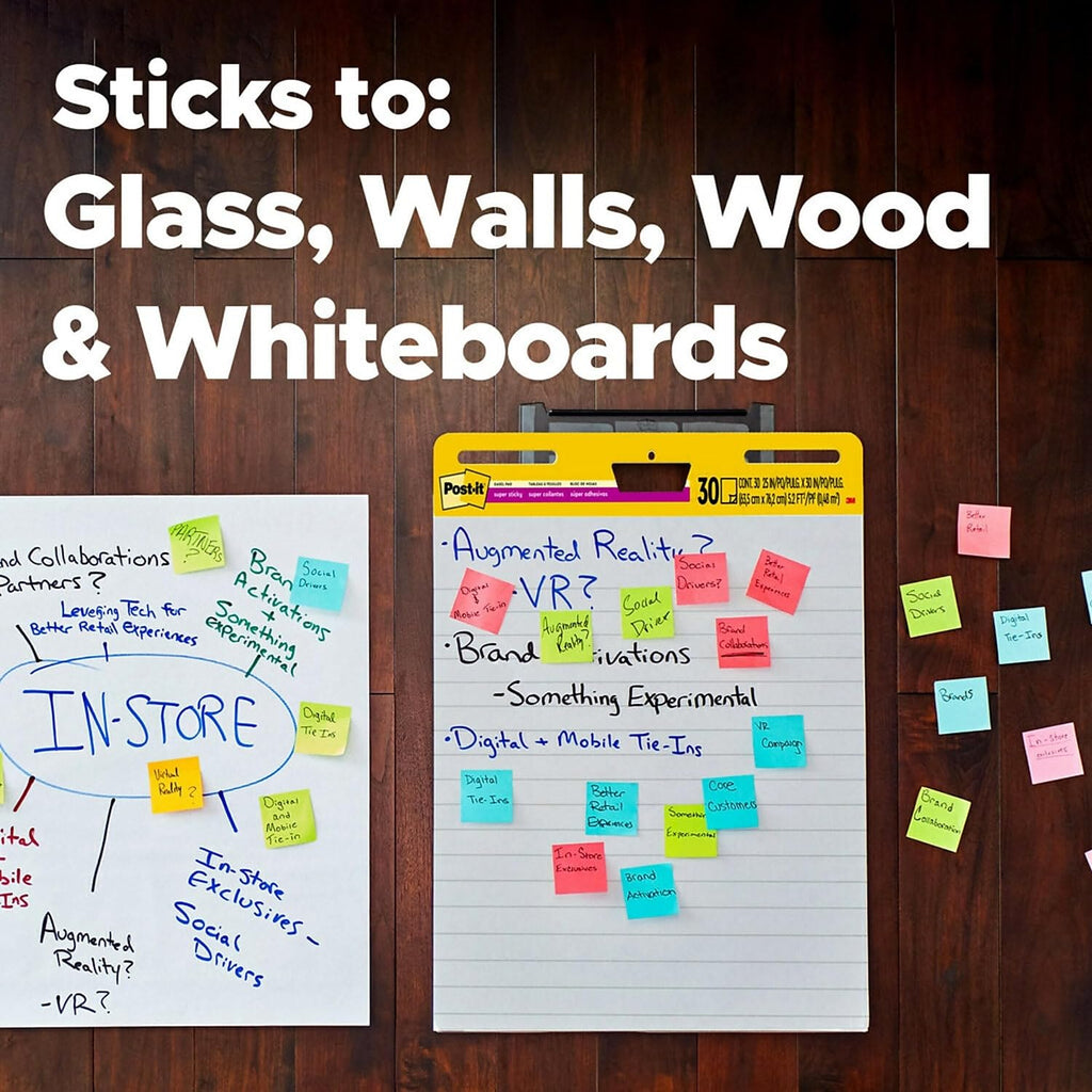 White Self-Stick Easel Pads, 25 x 30, 30 Sheets, 2/Pack W5578
