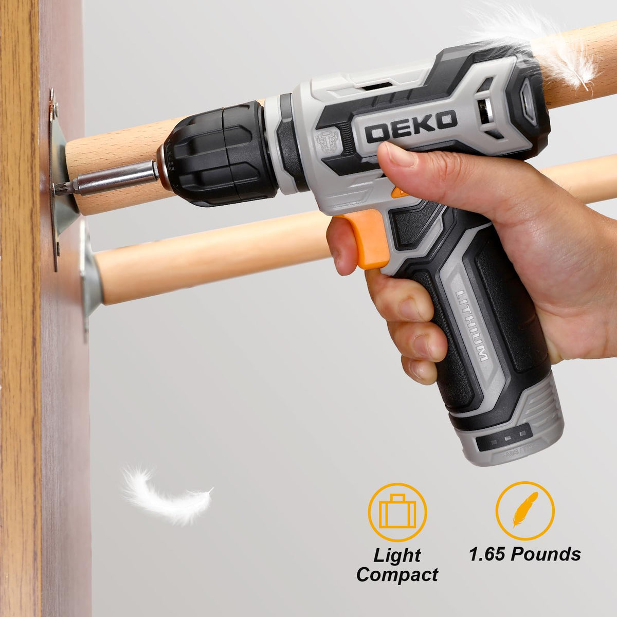 12V Cordless Drill Set with 3/8-inch Keyless Chuck K803299