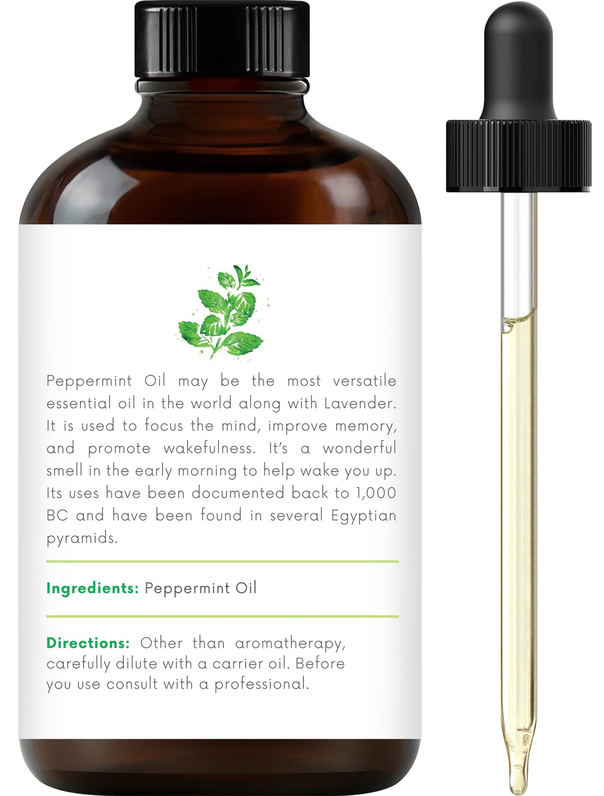 100% Pure & Natural Orange, Lavender, Peppermint Essential Oil Blend 4 Fl. Oz I172