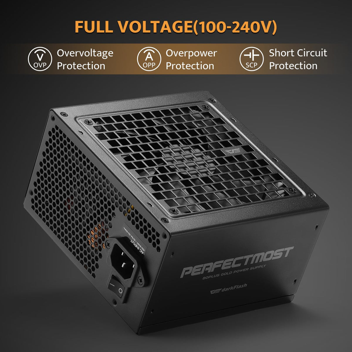 Fully Modular ATX 3.1 PCIe 5.1 80 Plus Gold Power Supply N862341