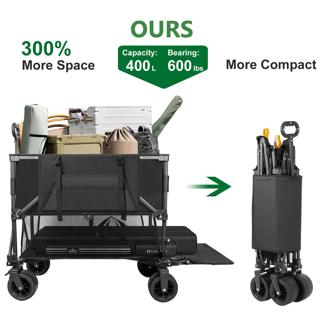 600lb Capacity 400L Collapsible Wagon I9198