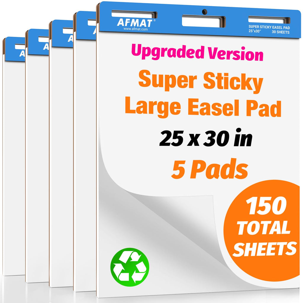 Sticky Easel Pads 25 in x 30 in 30 Sheets 5 Pads O4416