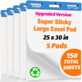Sticky Easel Pads 25 in x 30 in 30 Sheets 5 Pads O4416