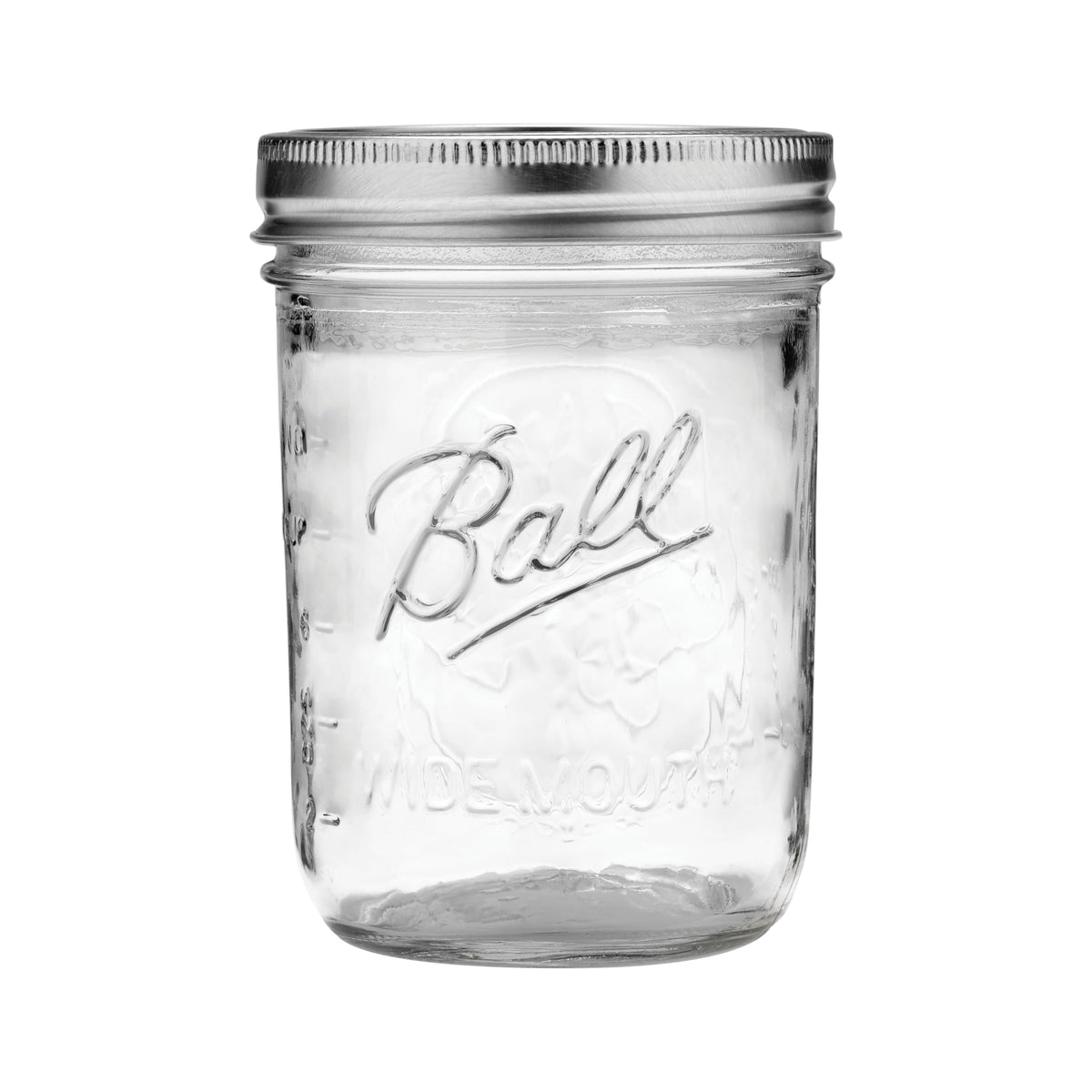 Wide Mouth Pint Mason Jars with Lids & Bands 16-oz 2-Pack D389