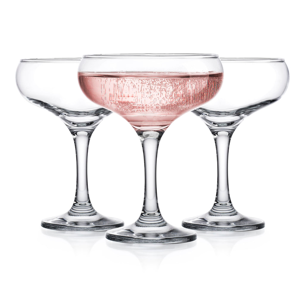 9.5 oz Coupe Cocktail Glasses Set 6 Pcs W62085