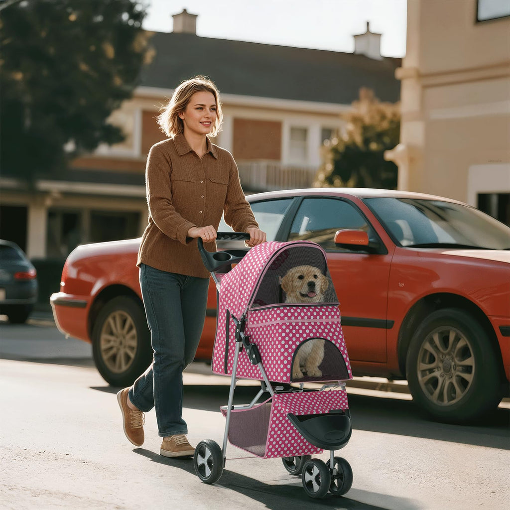 Foldable 3-Wheel Pet Stroller K607