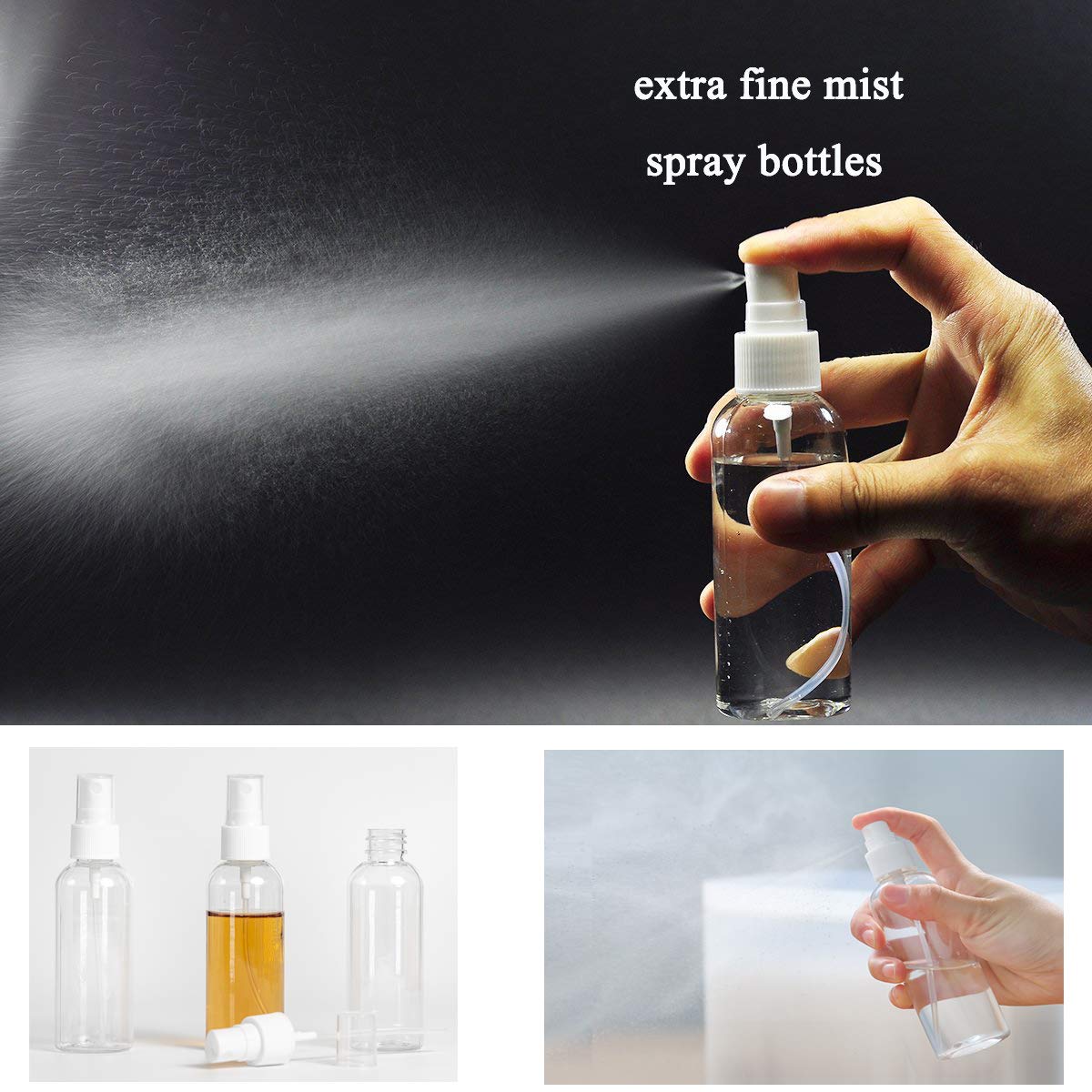 3 Pack 2.7oz Travel Spray Bottle S4078