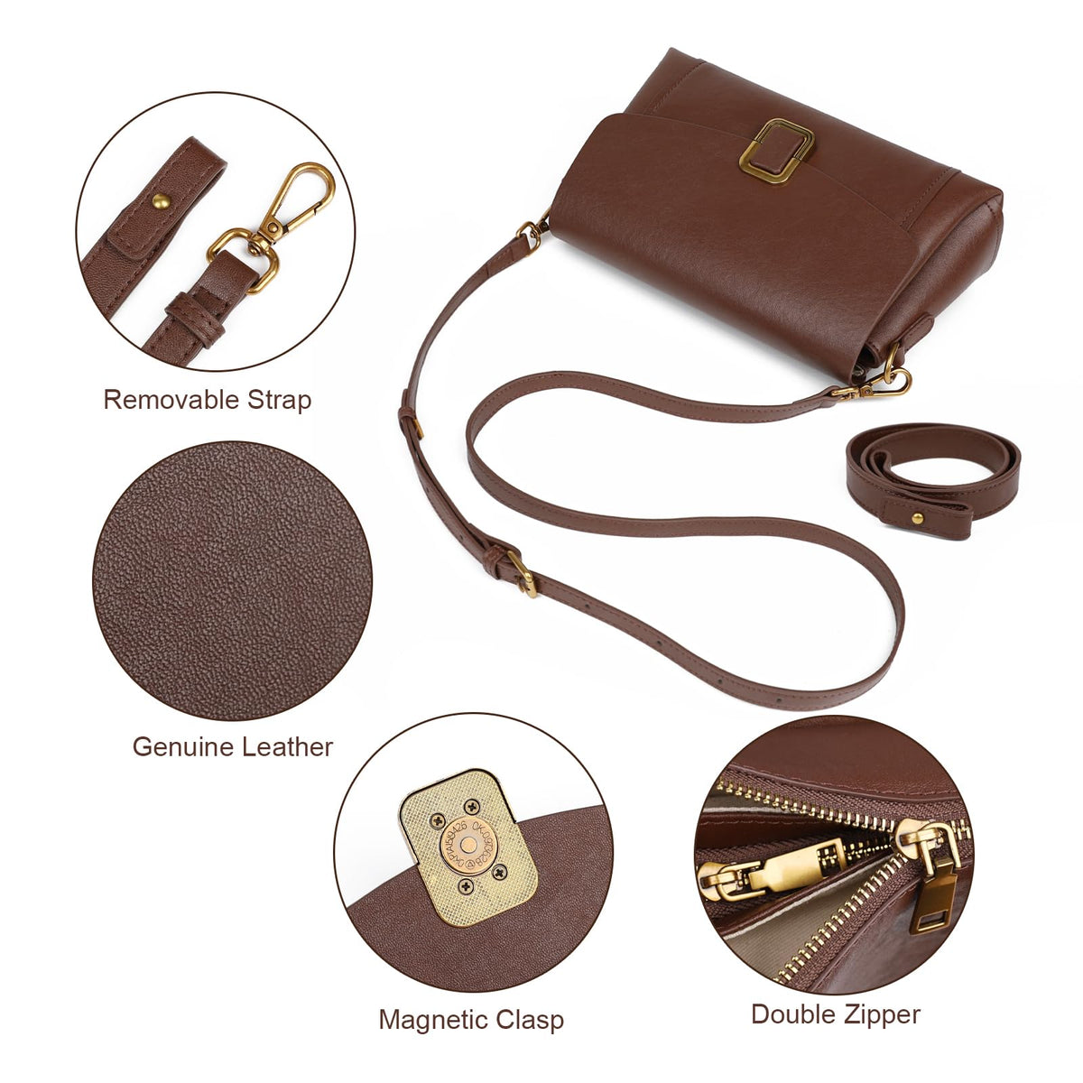 Genuine Leather Crossbody Bag G175816