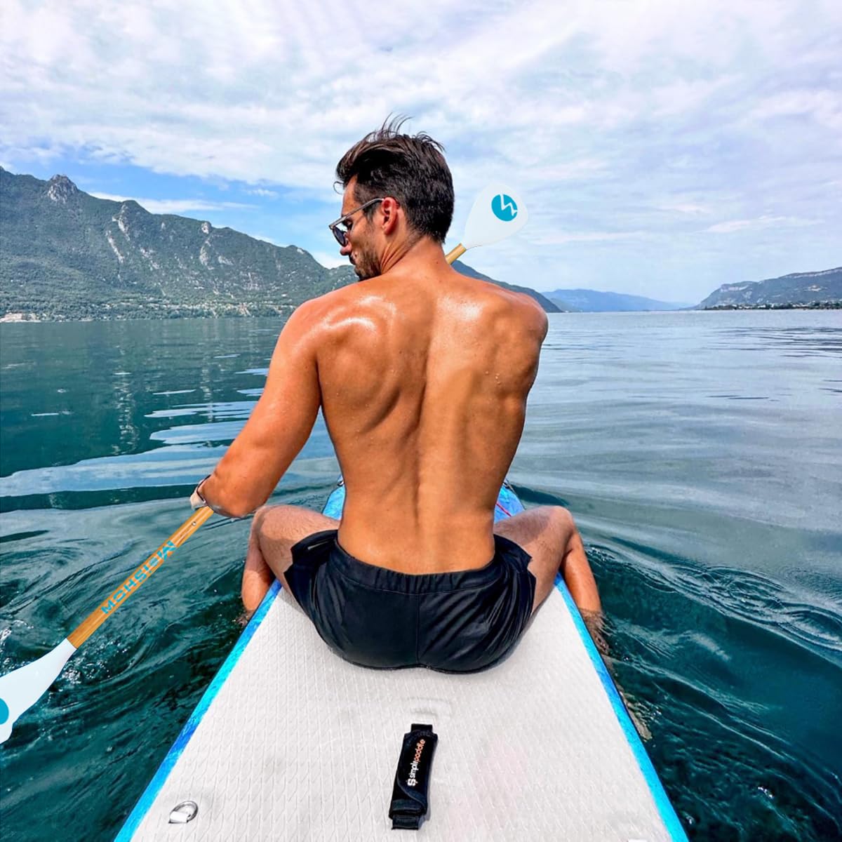 Adjustable 4-Piece Floating Aluminum SUP Paddle J171171