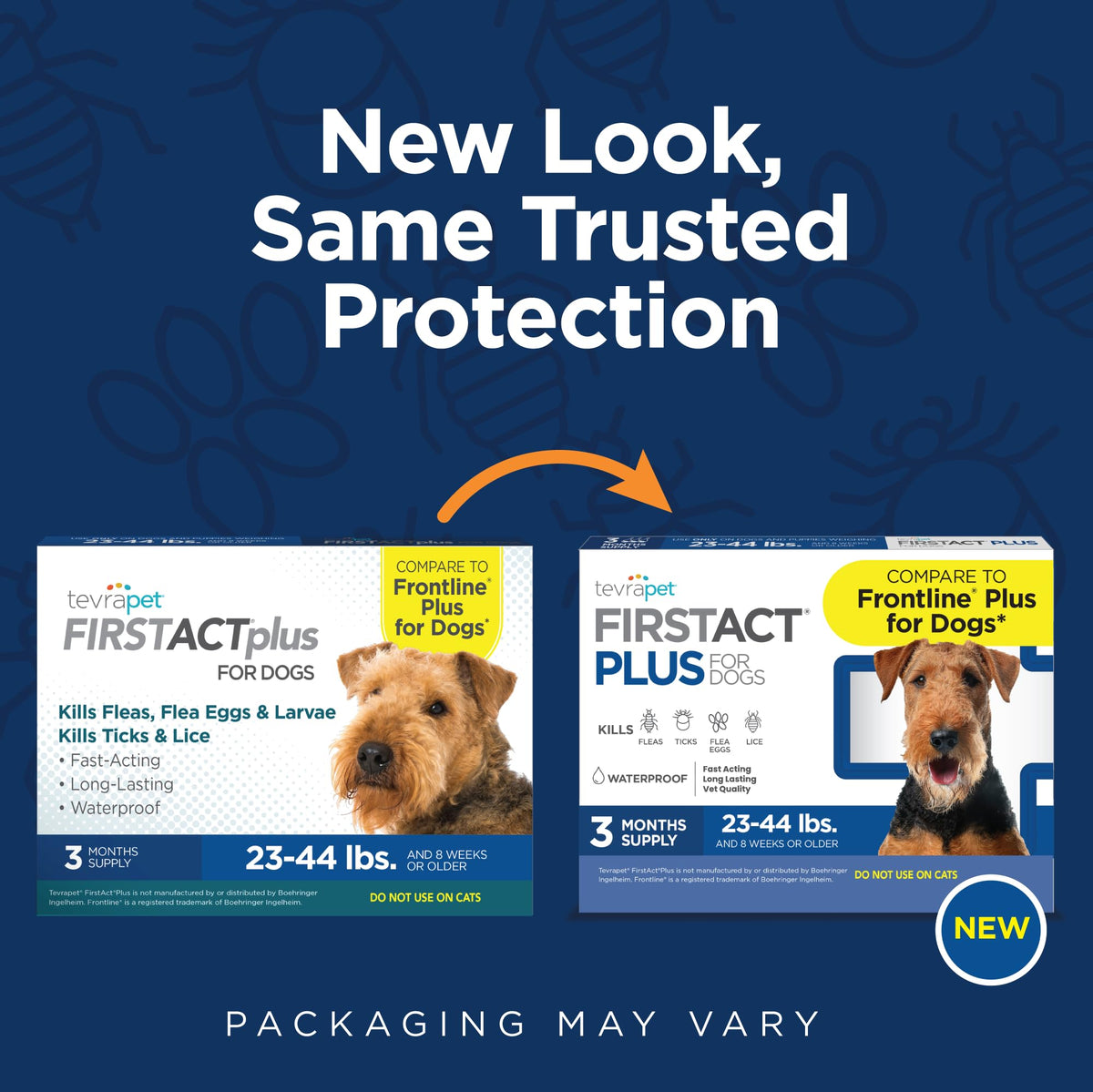 Flea and Tick Prevention for Dogs 23-44 lbs 3 Month Supply V892