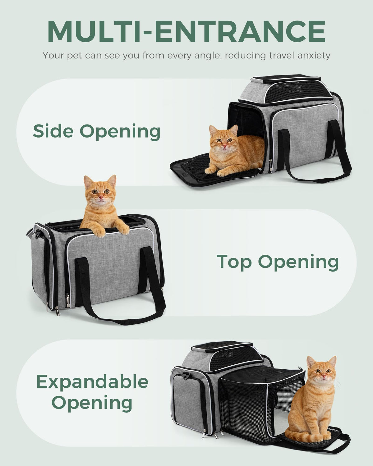 Airline Approved Soft Side Pet Carrier with Fleece Pad Q1429