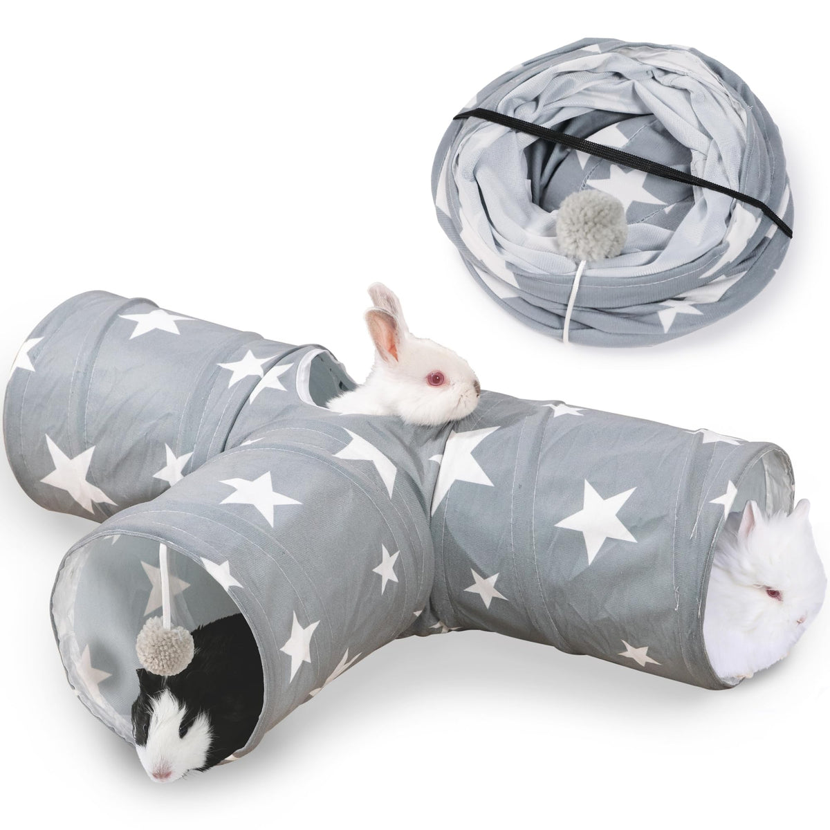 3 Way Collapsible Rabbit Tunnel Toy V513
