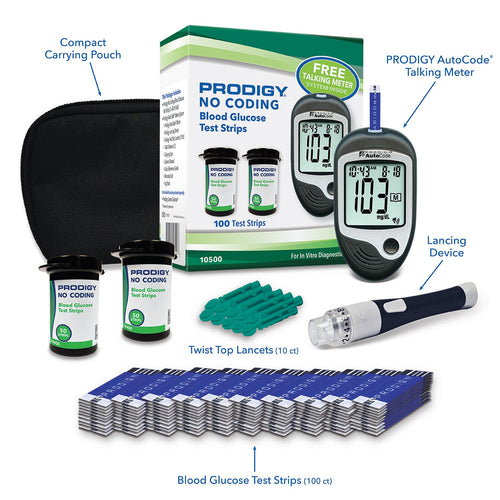 100ct Blood Glucose Test Strips with Talking Meter Starter Kit K233939