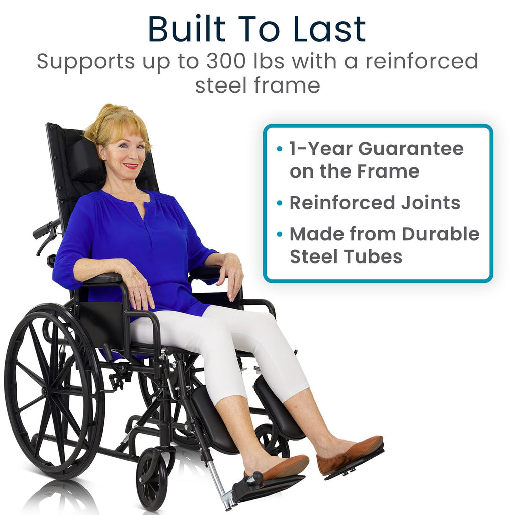 Reclining Wheelchair with Elevating Leg Rests B102393