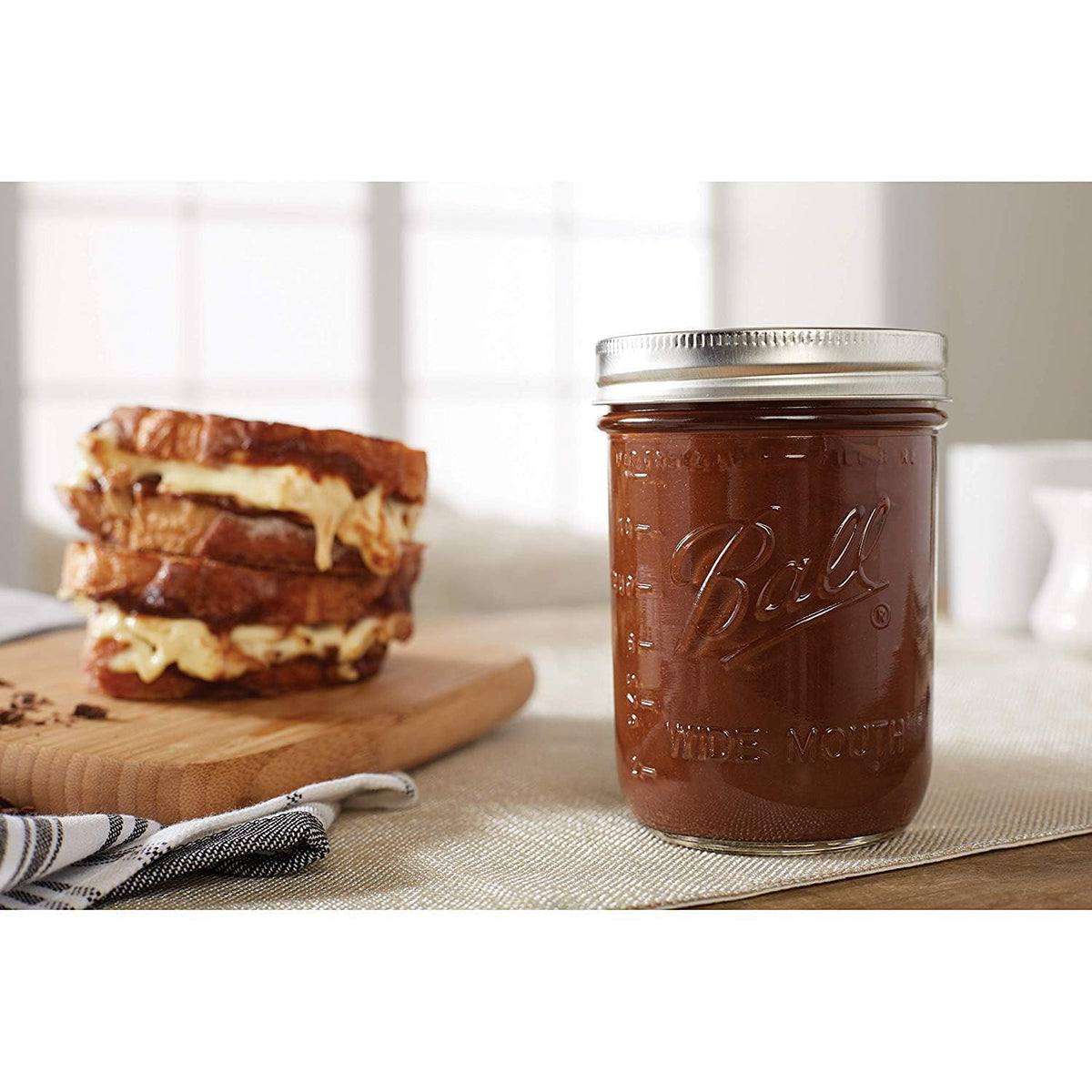 Wide Mouth Pint Mason Jars with Lids & Bands 16-oz 2-Pack D389