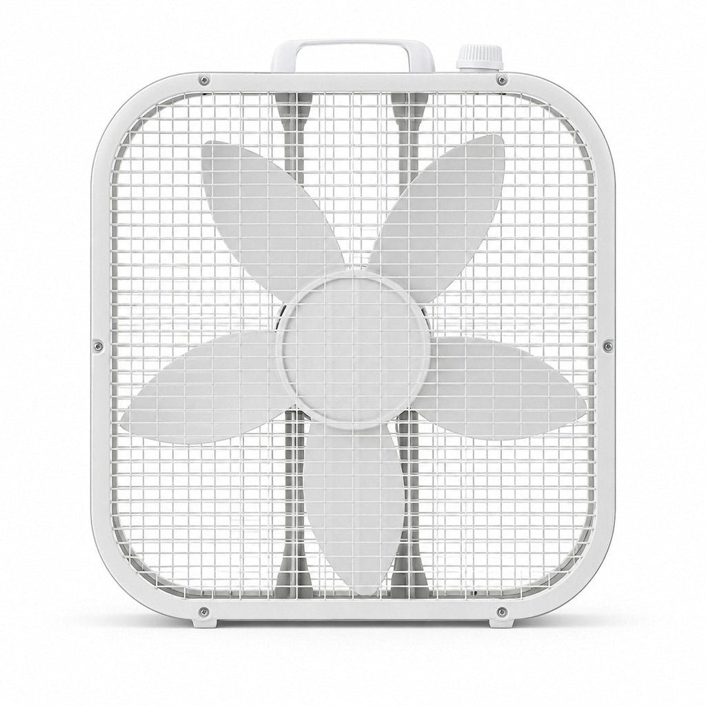 20 Inch Portable Box Fan with 3 Speeds, White H753135