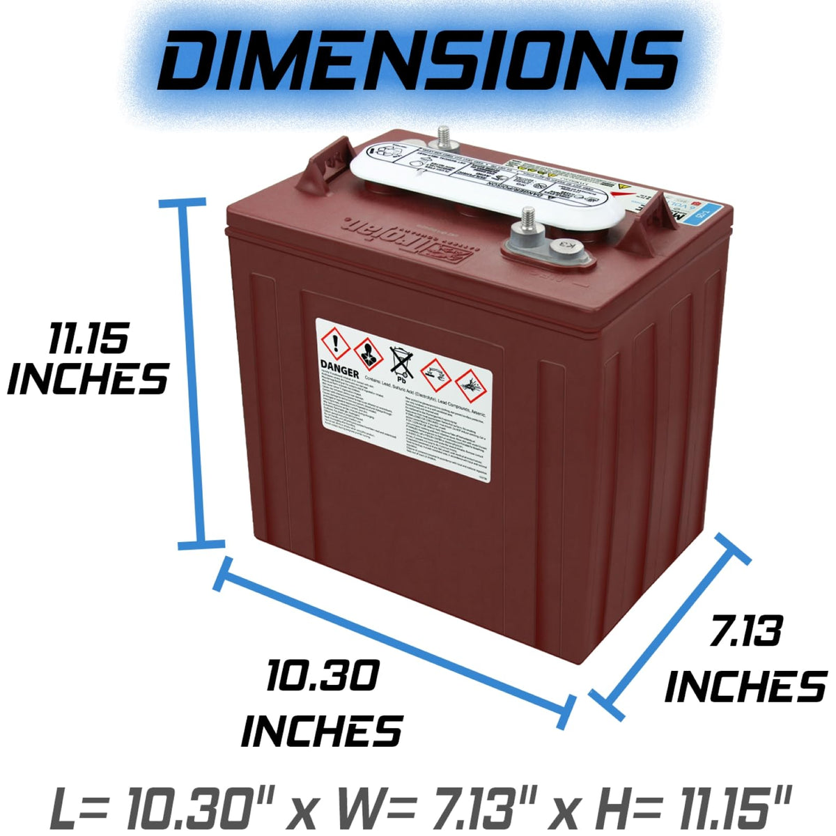 6V 240Ah Deep Cycle Battery 4 Pack J672021