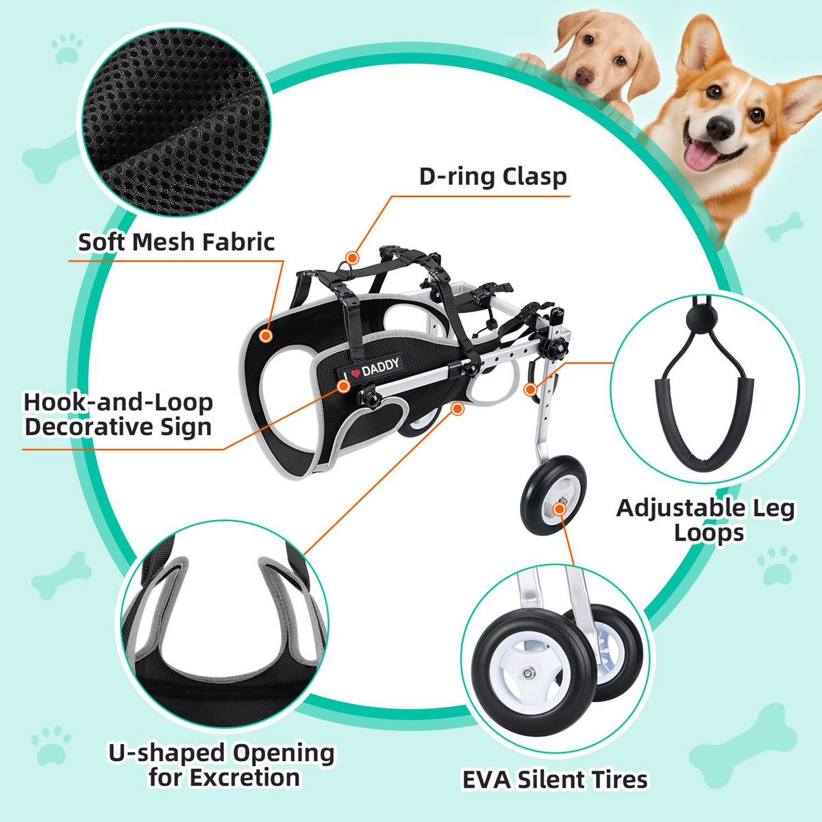 Dog Wheelchair for Back Legs C779