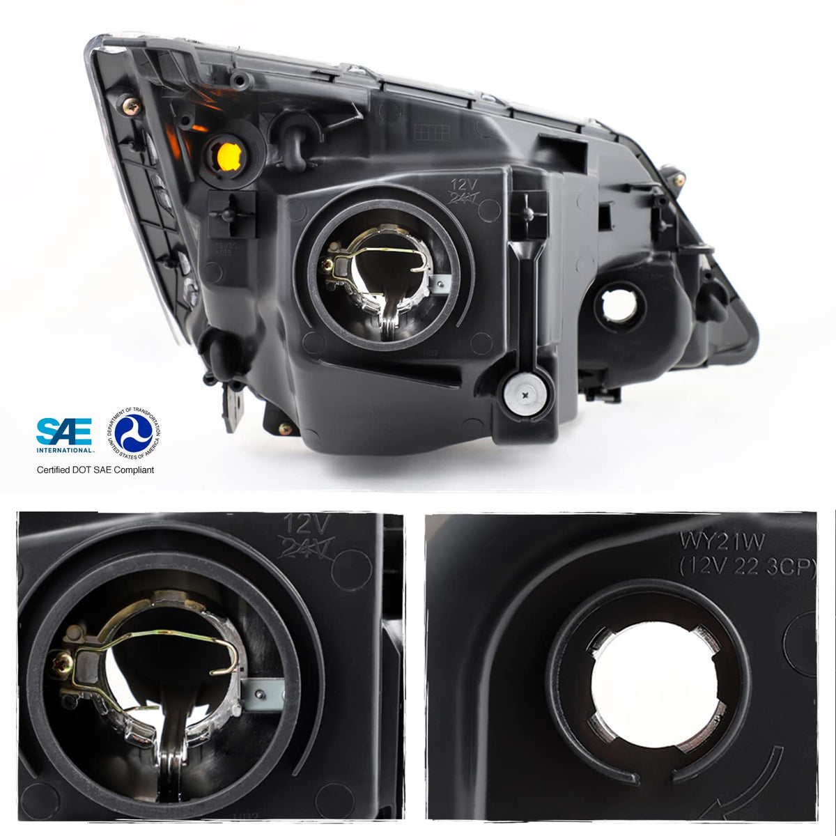 Black Headlights Pair B54465