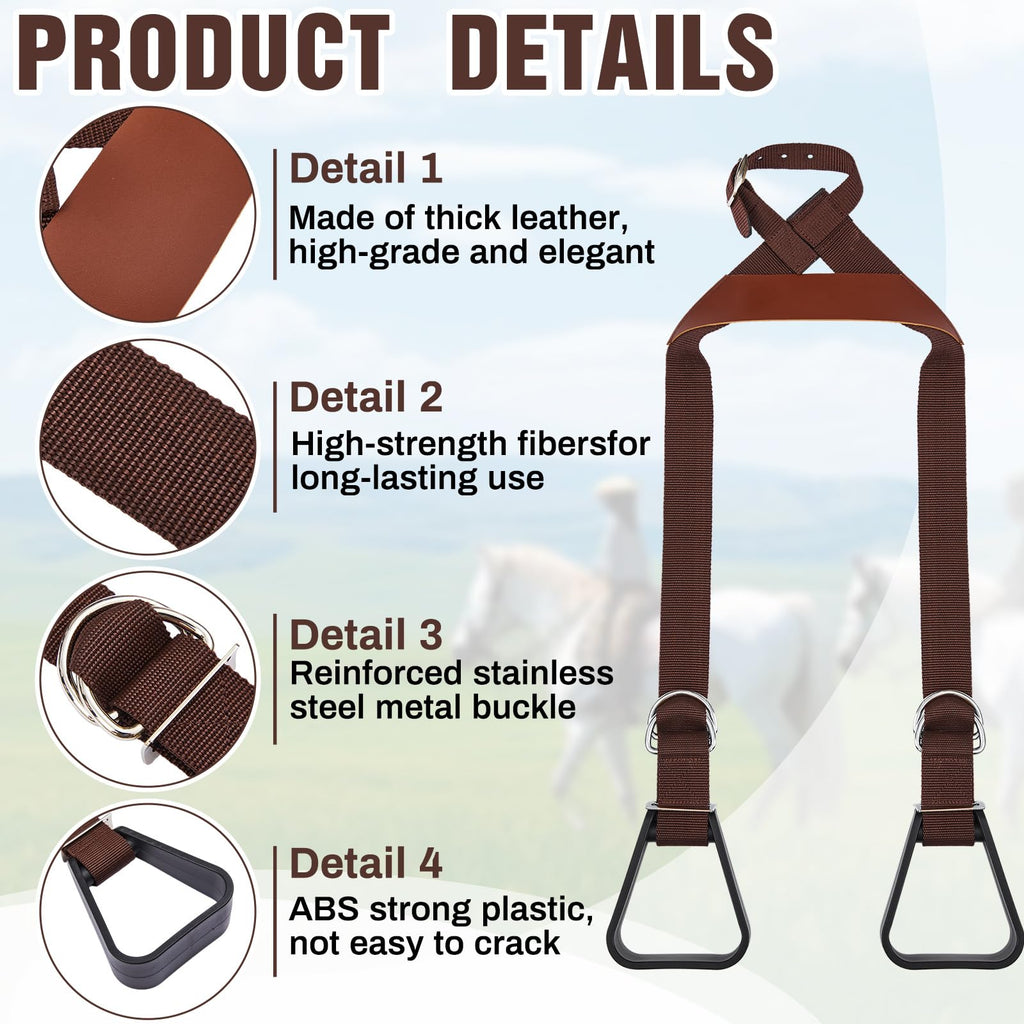 Kids Adjustable Nylon Straps Stirrups P90927