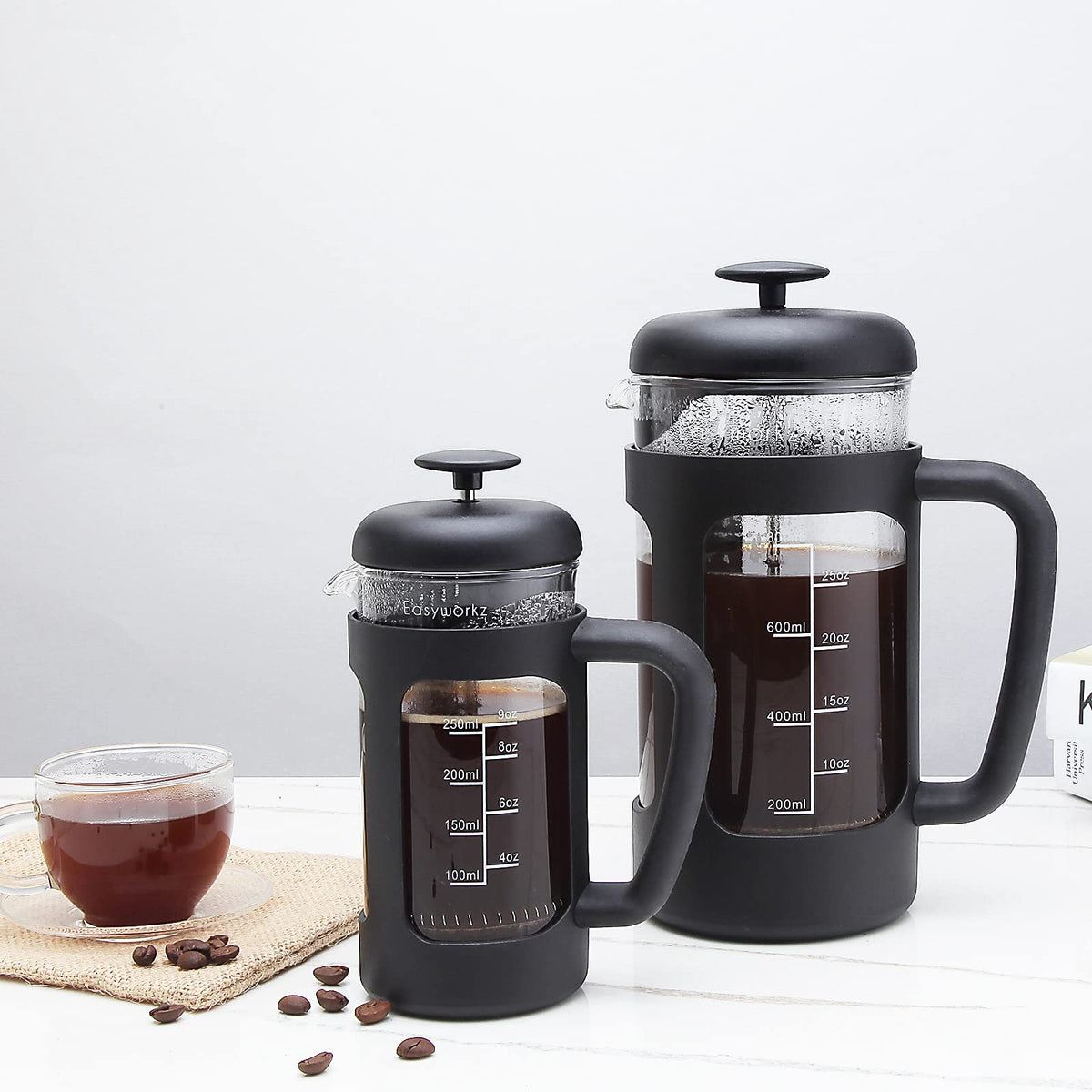 12 oz French Press Coffee Tea Maker with Measuring Coffee Spoon X799168