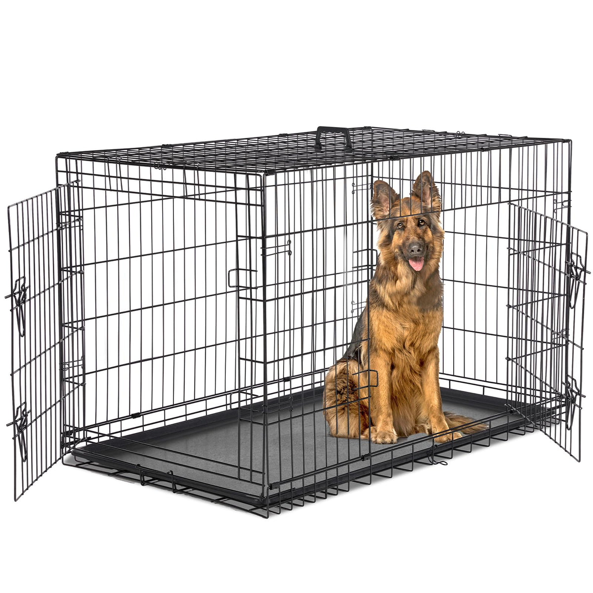 48 Inch Double Door Dog Crate K498
