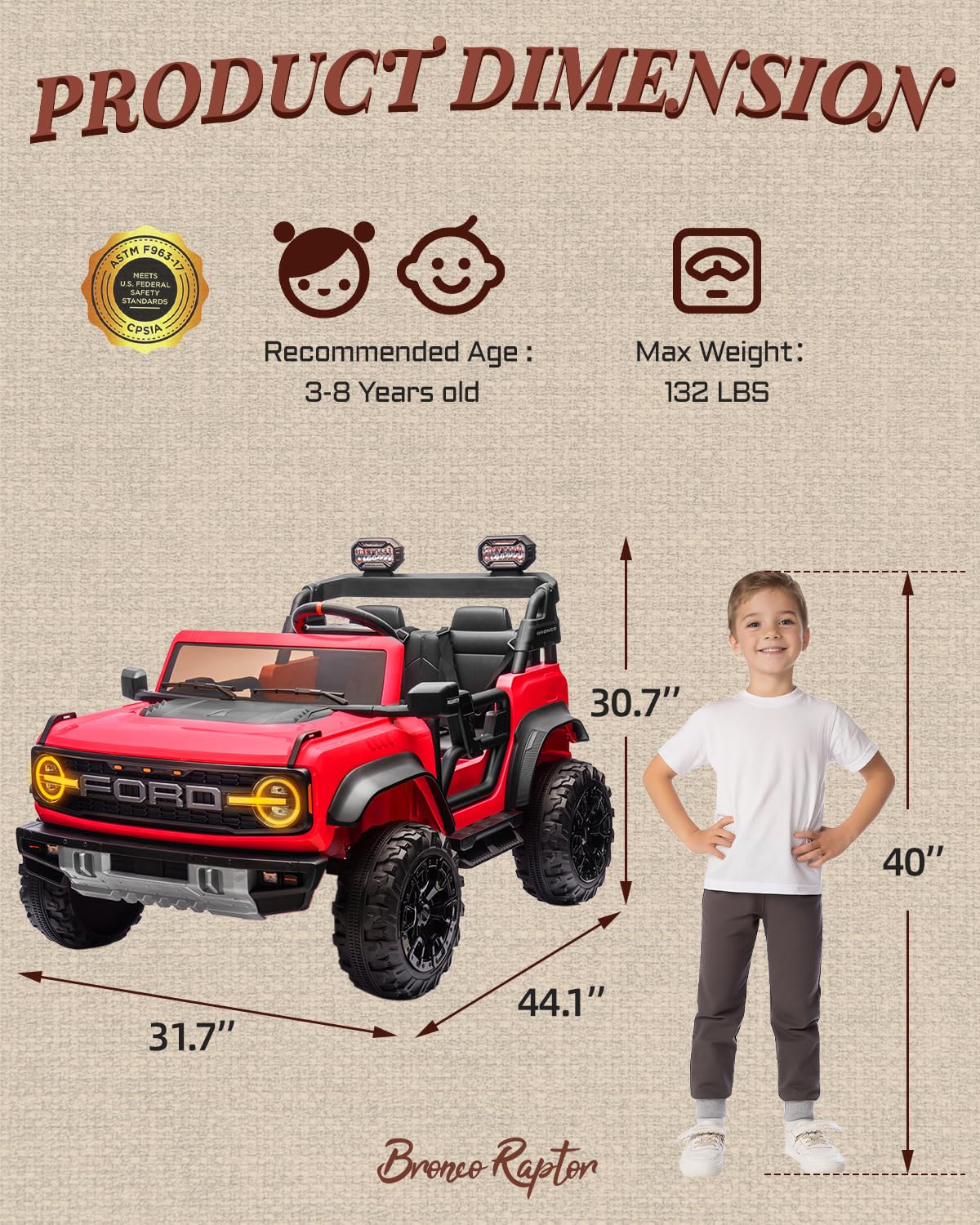 24V 2 Seater Kids Electric Ride on Truck with Remote Control F649