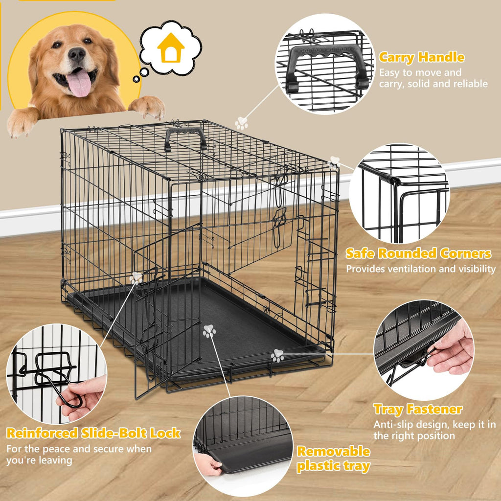 48 Inch Double Door Dog Crate K498