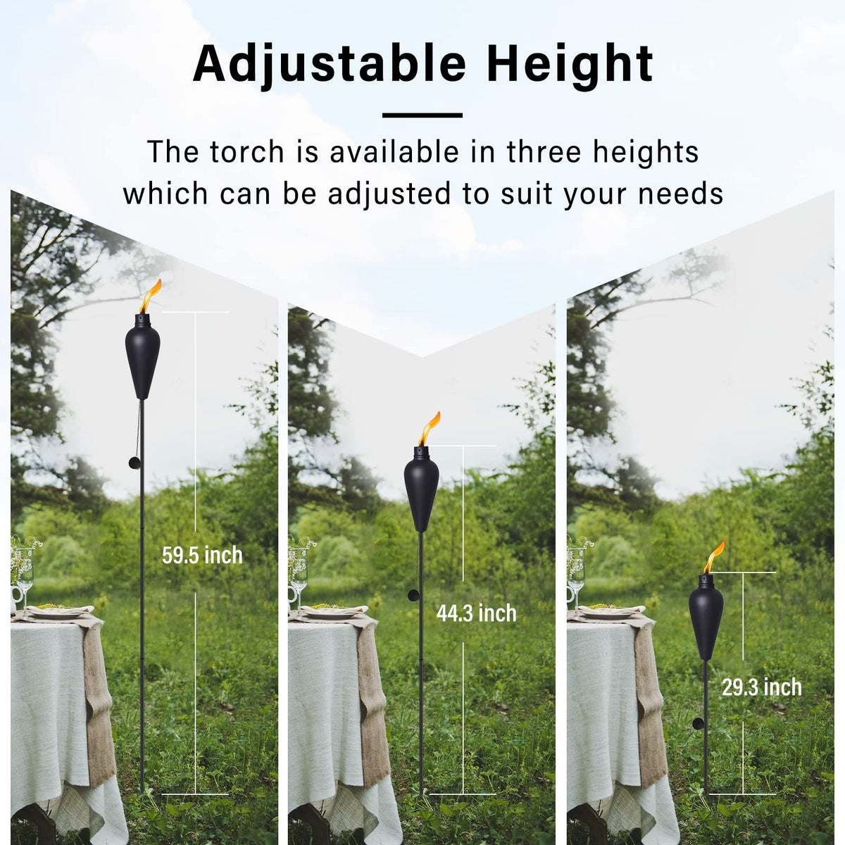 6 Pack Citronella Tiki Torches P786333