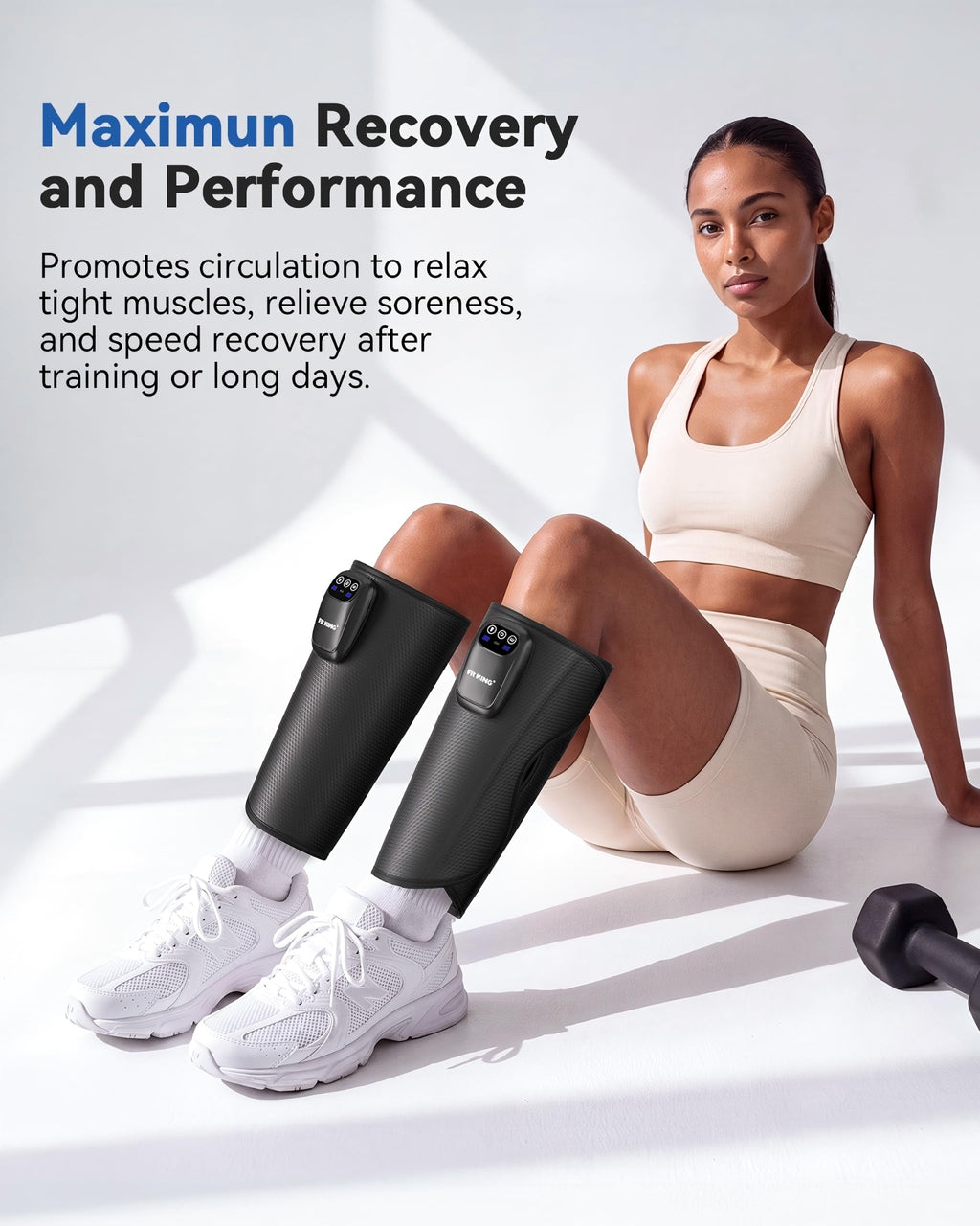 Cordless Rechargeable Leg Compression Massager A145