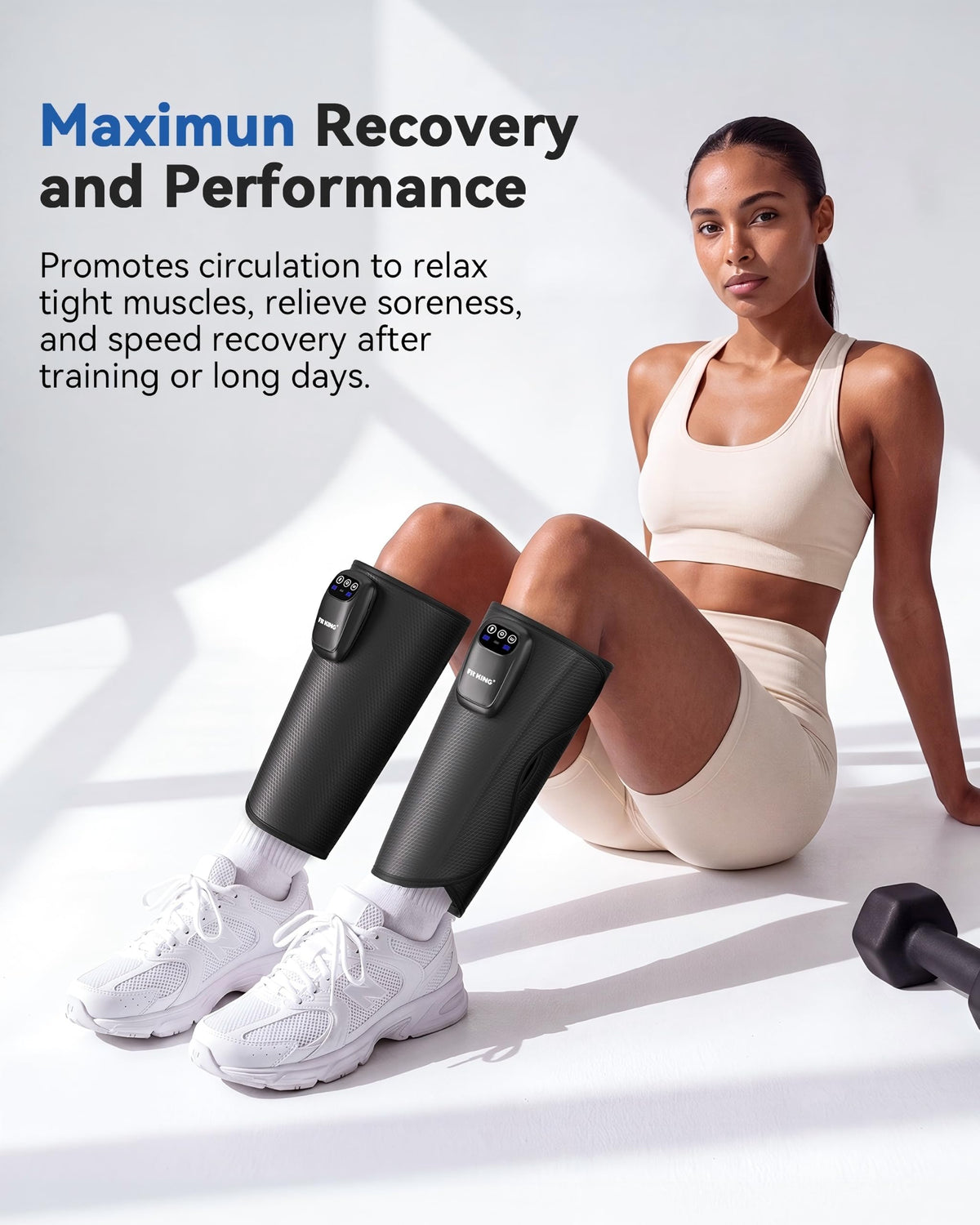 Cordless Rechargeable Leg Compression Massager A145