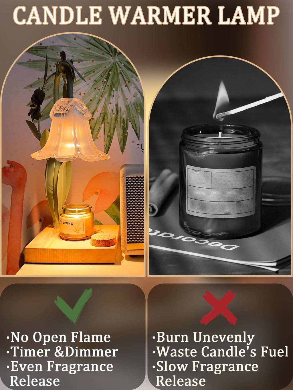 Candle Warmer with Timer & Dimmer J60854