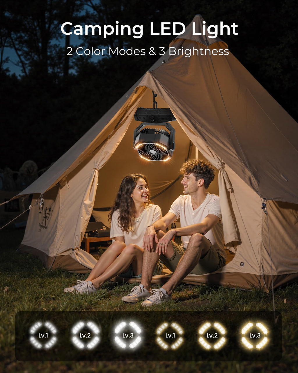 Portable Camping Fan with Remote Y767