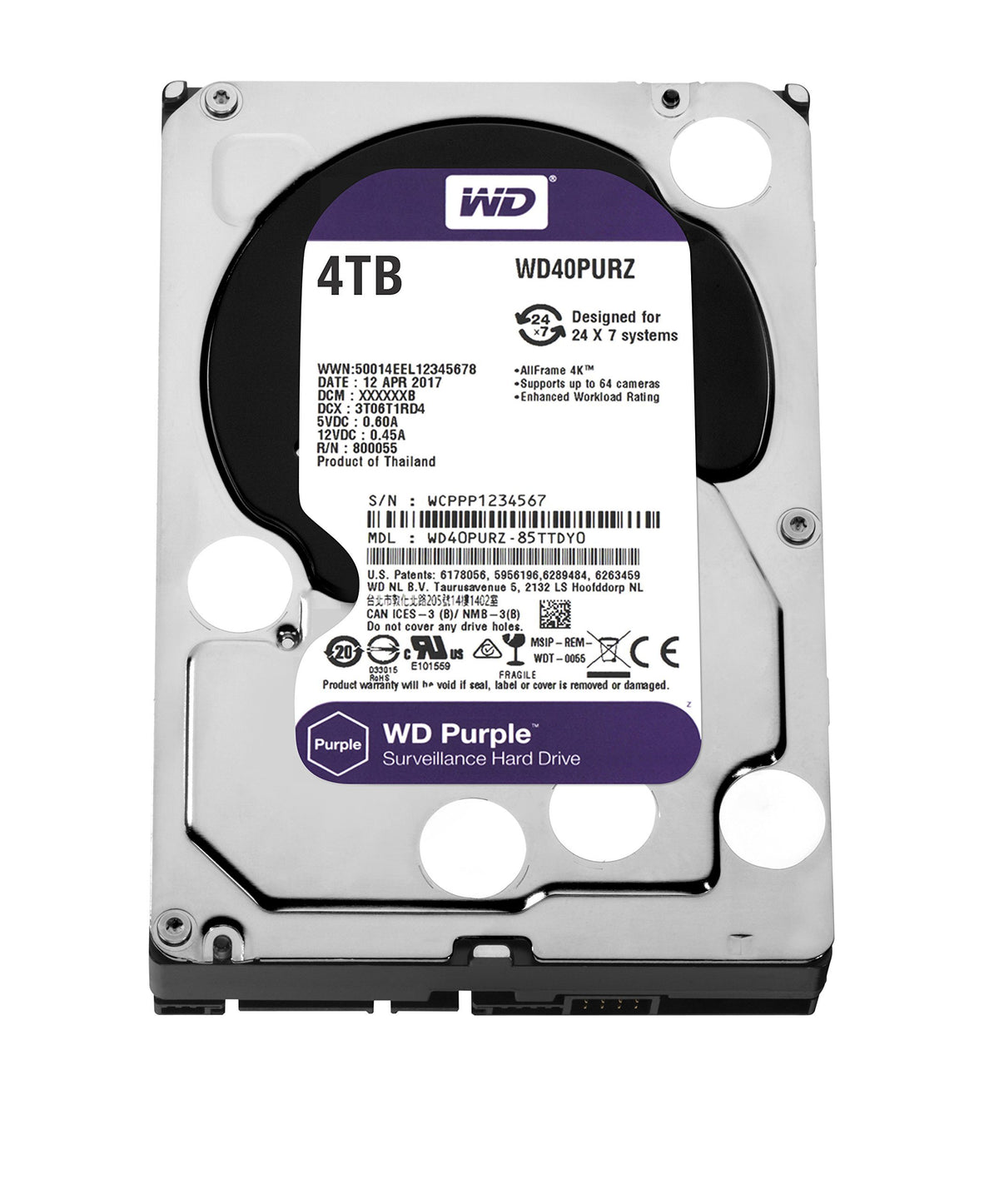 4TB Surveillance Hard Disk Drive E44678