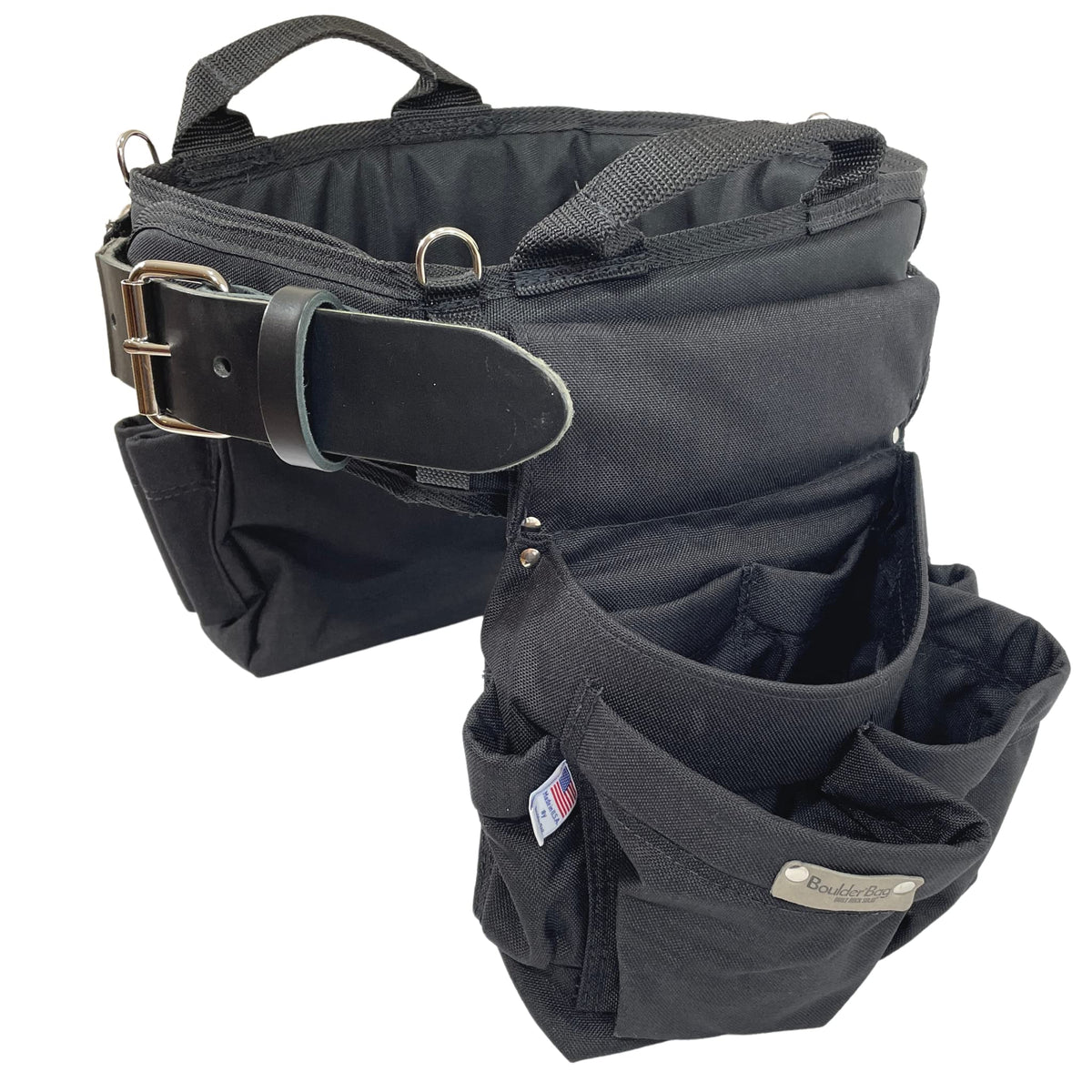 Black Leather Heavy Duty Tool Belt O814874