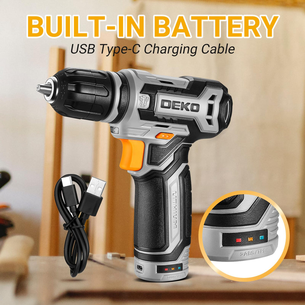 12V Cordless Drill Set with 3/8-inch Keyless Chuck K803299
