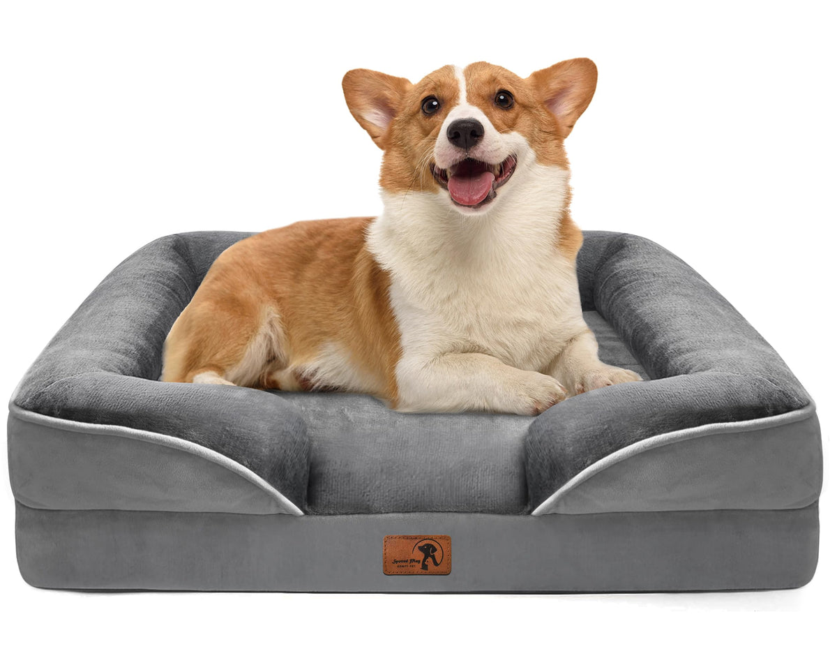 Orthopedic Dog Bed with Sides Grey U853
