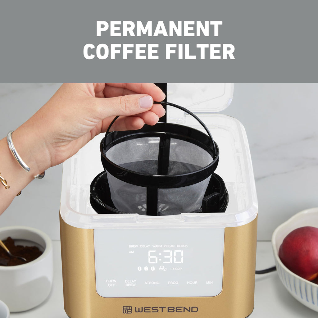 12-Cup Programmable Coffee Maker with Permanent Filter Y186