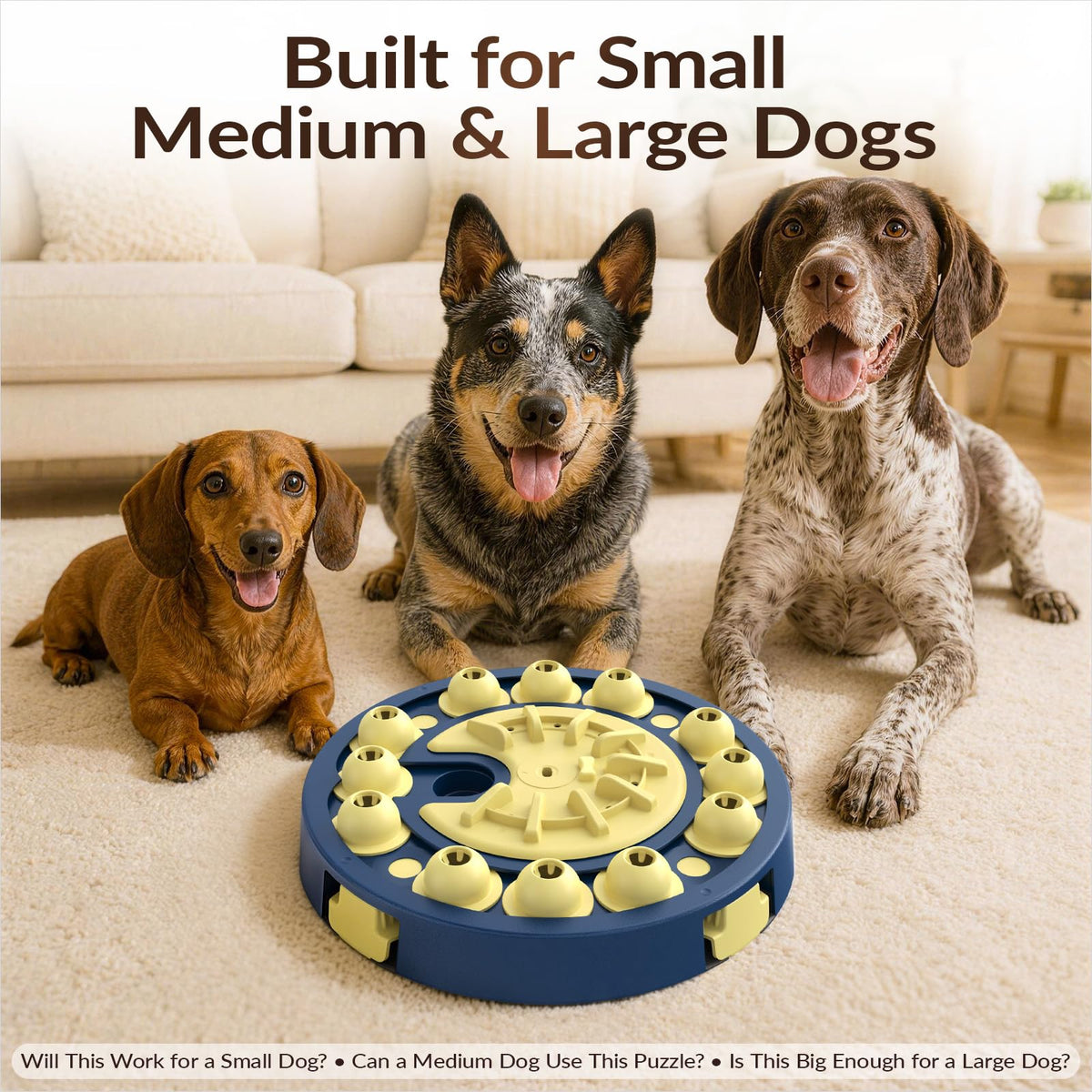 Large 3 Levels Dog Puzzle Toy X60468