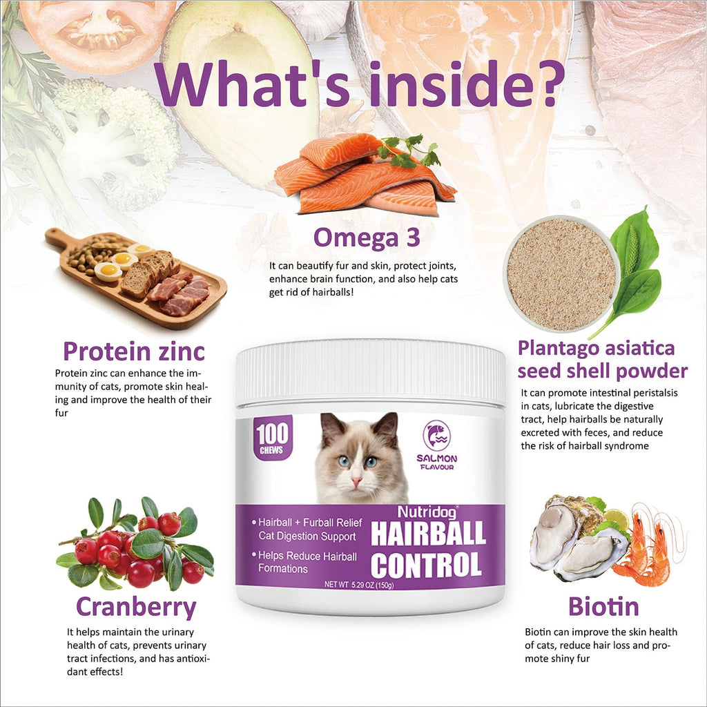Hairball Remedy Chews with Omega 3&6 I8219