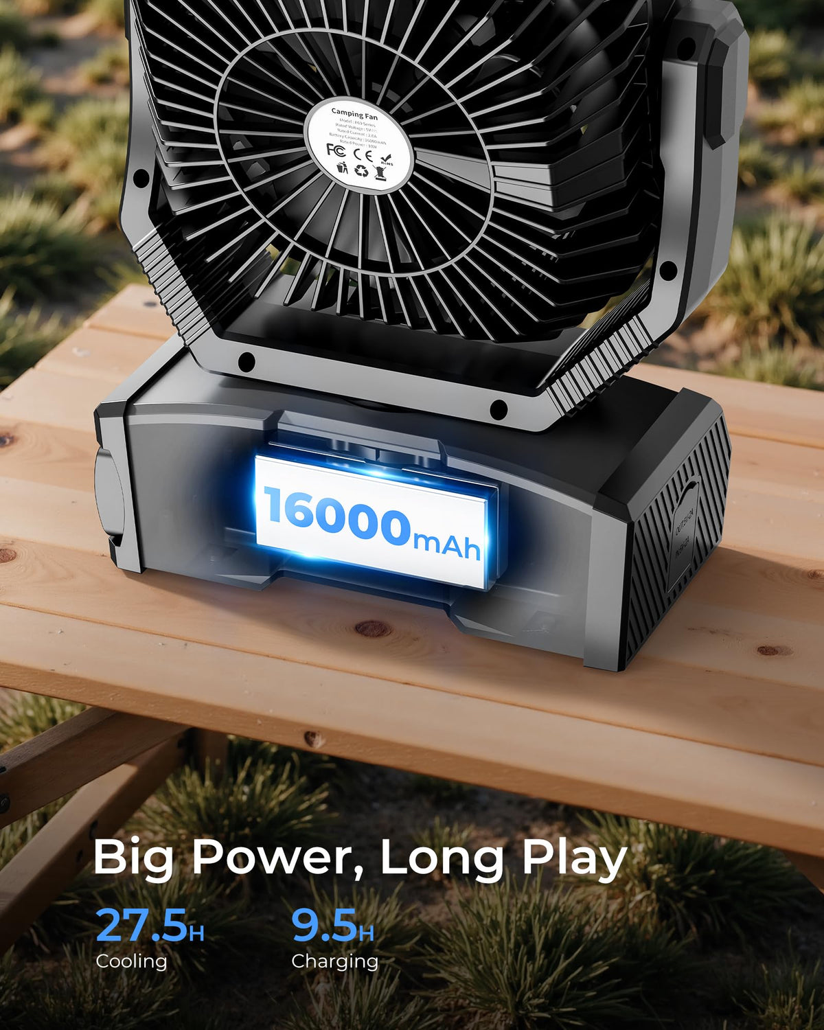 Portable Camping Fan with Remote Y767