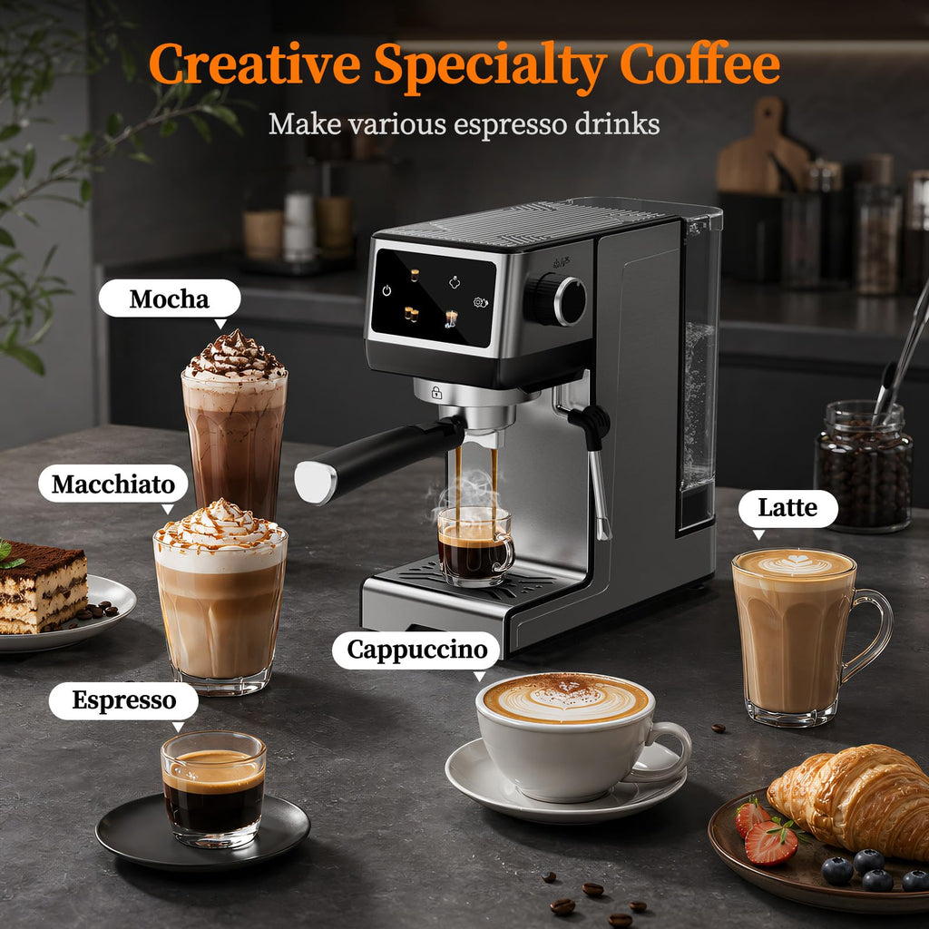 20 Bar Espresso Machine with Milk Frother I852732